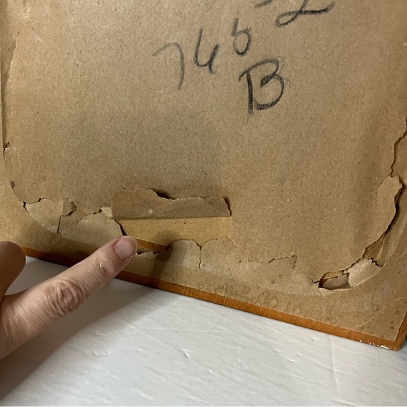 VTG Charles Wysocki Wood Framed Cardboard Backed Prints (?) Primitive - Picture 15 of 16